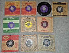 Lot 10 Vintage 1950s 45 RPM Records Les Paul Four Aces Les Baxter Mercury Decca picture