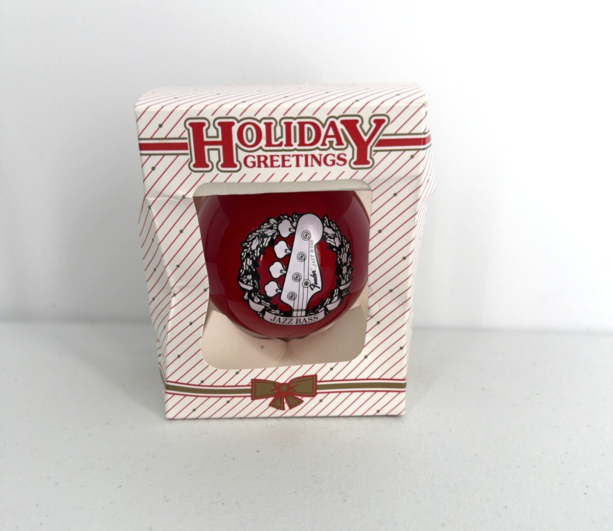 Vintage Ornament Unlimited Fender Jazz Bass Guitar Christmas Tree NEW