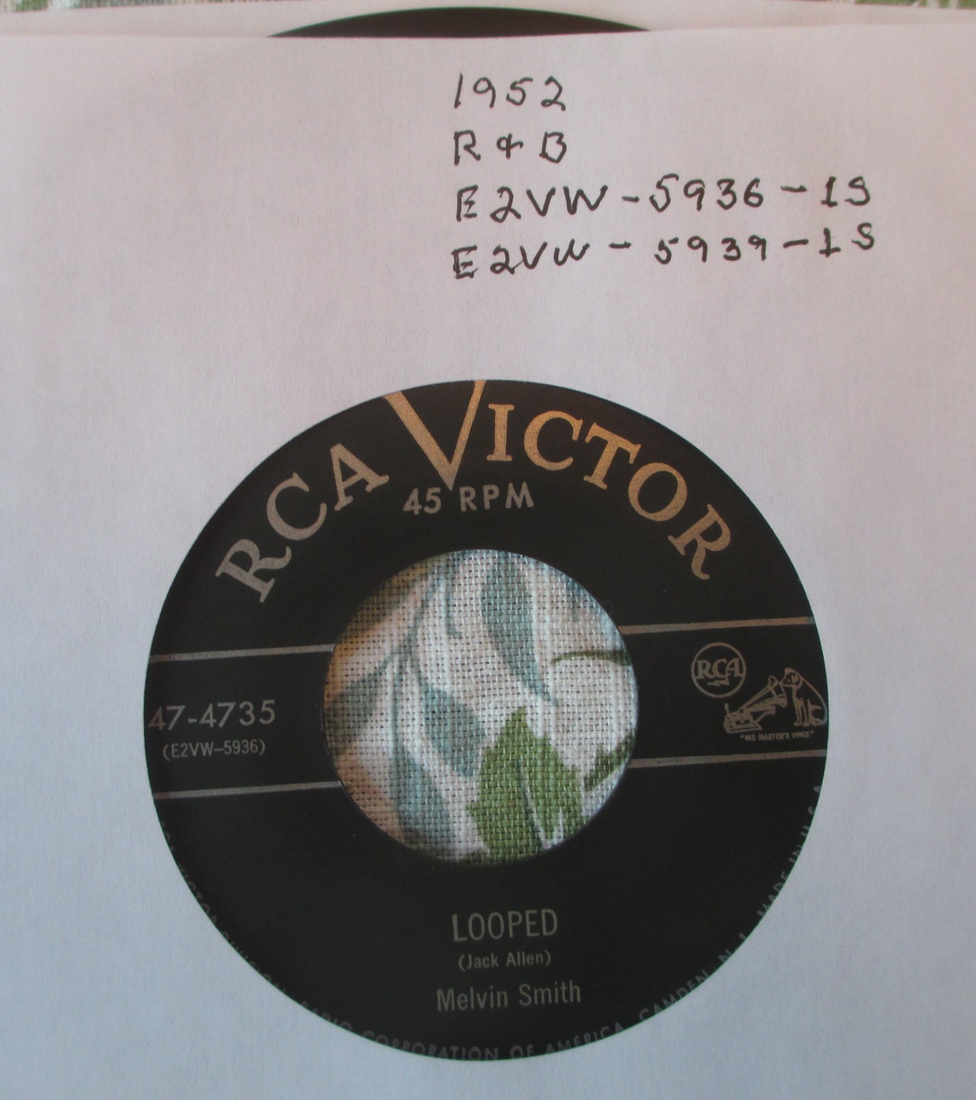 1952 R&B Melvin Smith Looped/Woman Trainer RCA-4735 VG+