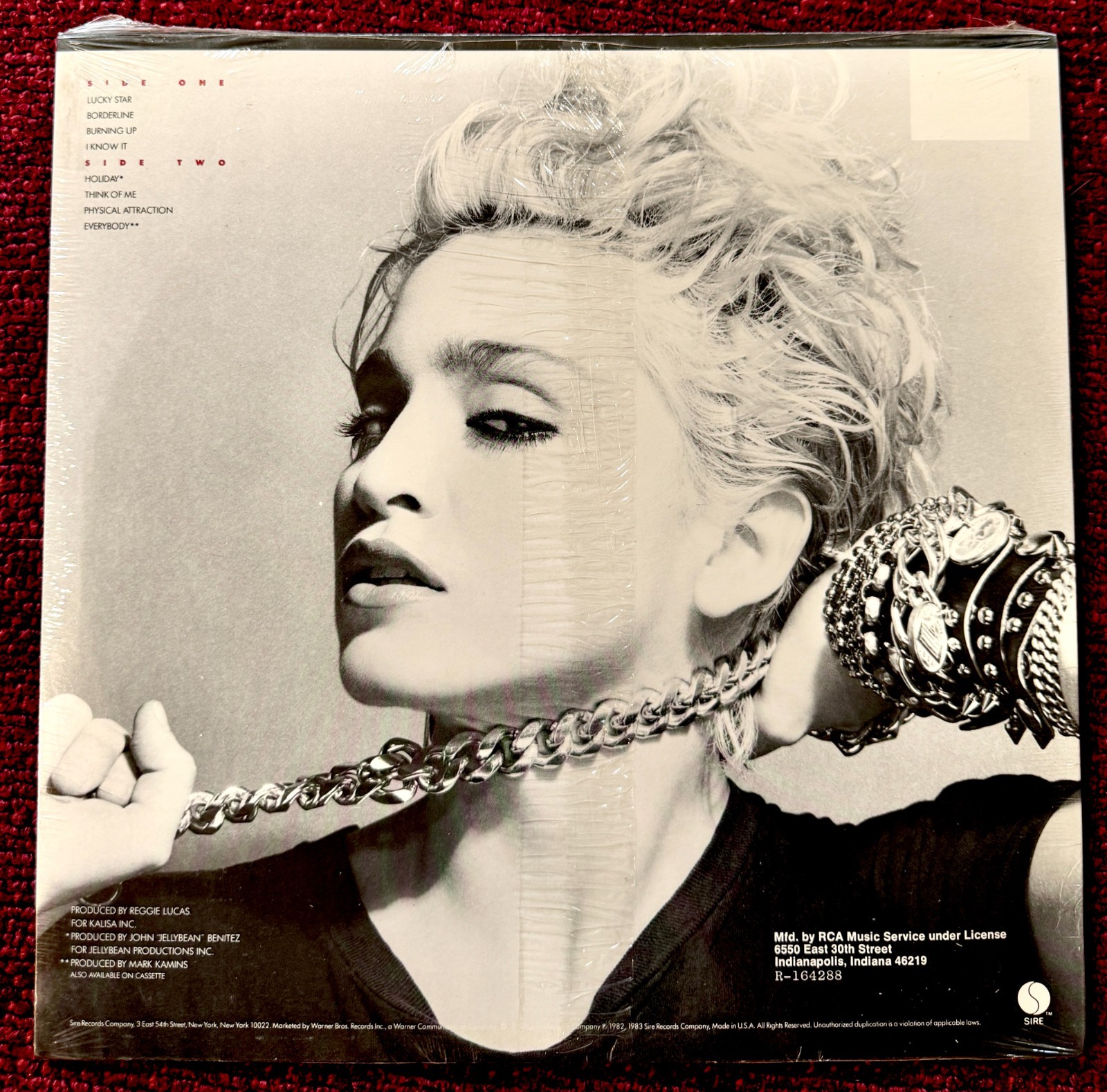 MADONNA FIRST ALBUM RECORD SEALED PROMO VINYL RCA MUSIC NO CODE SIRE 1982 MINT
