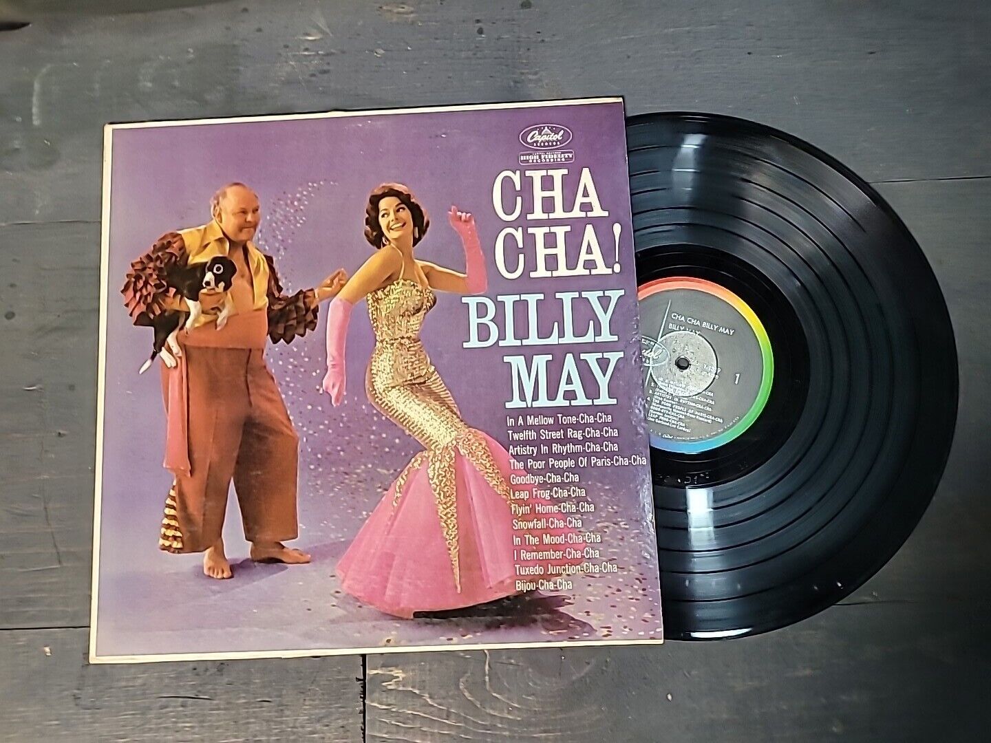 Billy May - Cha Cha LP - Vinyl Record - Capitol T1329 Rare US Ship Vintage