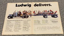 LUDWIG Drum Advert Circus Magazine 2 Page Advert picture