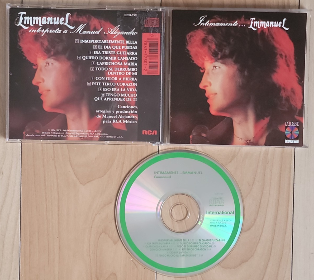 Emmanuel - Intimamente by Emmanuel - 1989 - CD