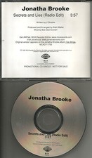 The Story JONATHA BROOKE Secrets and Lies w/ RARE RADIO EDIT PROMO DJ CD single picture