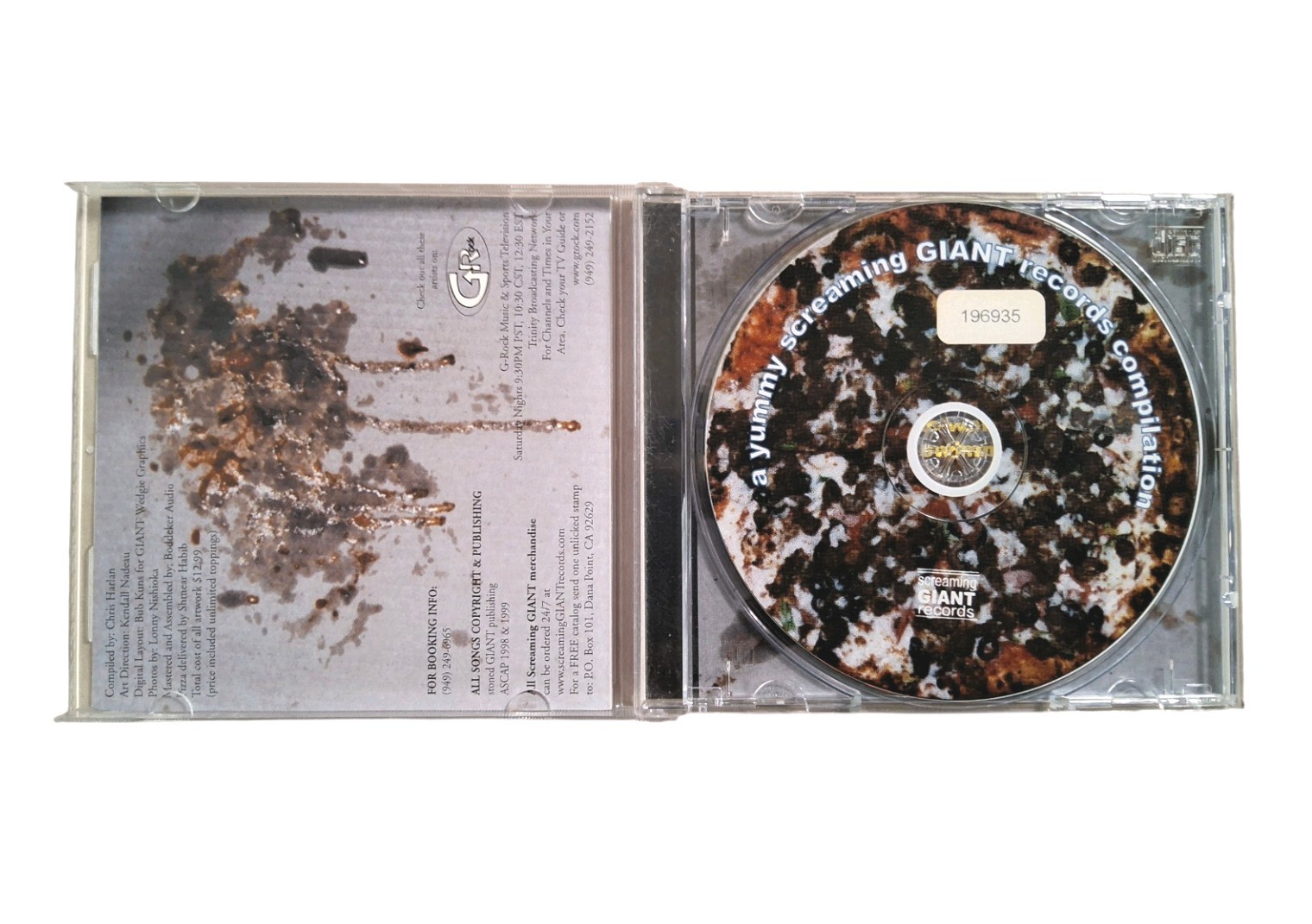Screaming Giant Pizza Comp CD 1999 OOP Christian Punk Metal 24 Tracks VG Tested