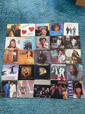 25 VINTAGE  PICTURE SLEEVES POP R&B SOUL FUNK 45 RPM RECORDS * LOT EX picture