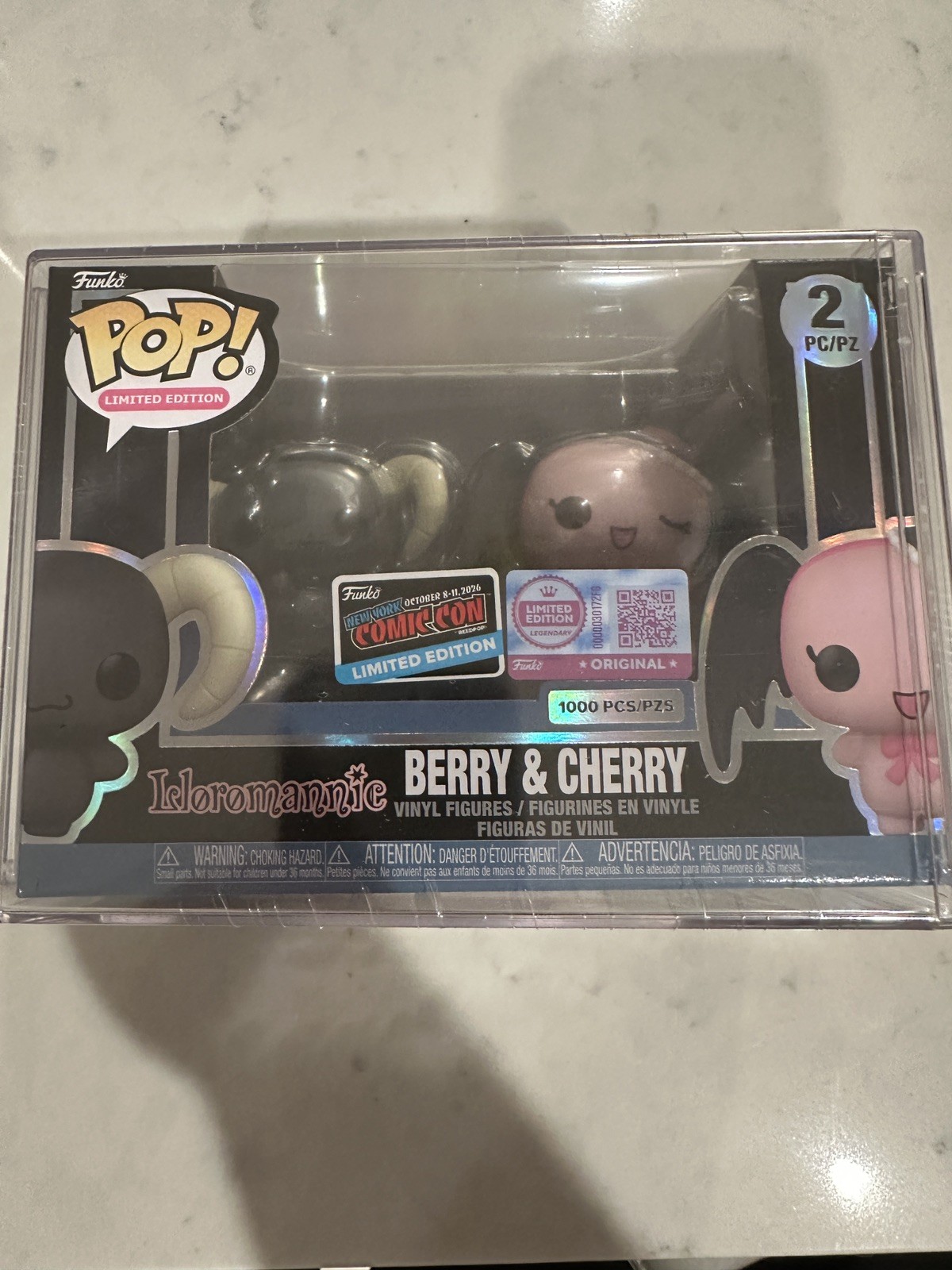 Funko Pop Lloromannic Berry and Cherry 2-Pack NYCC Sticker 2026 Limited 1000