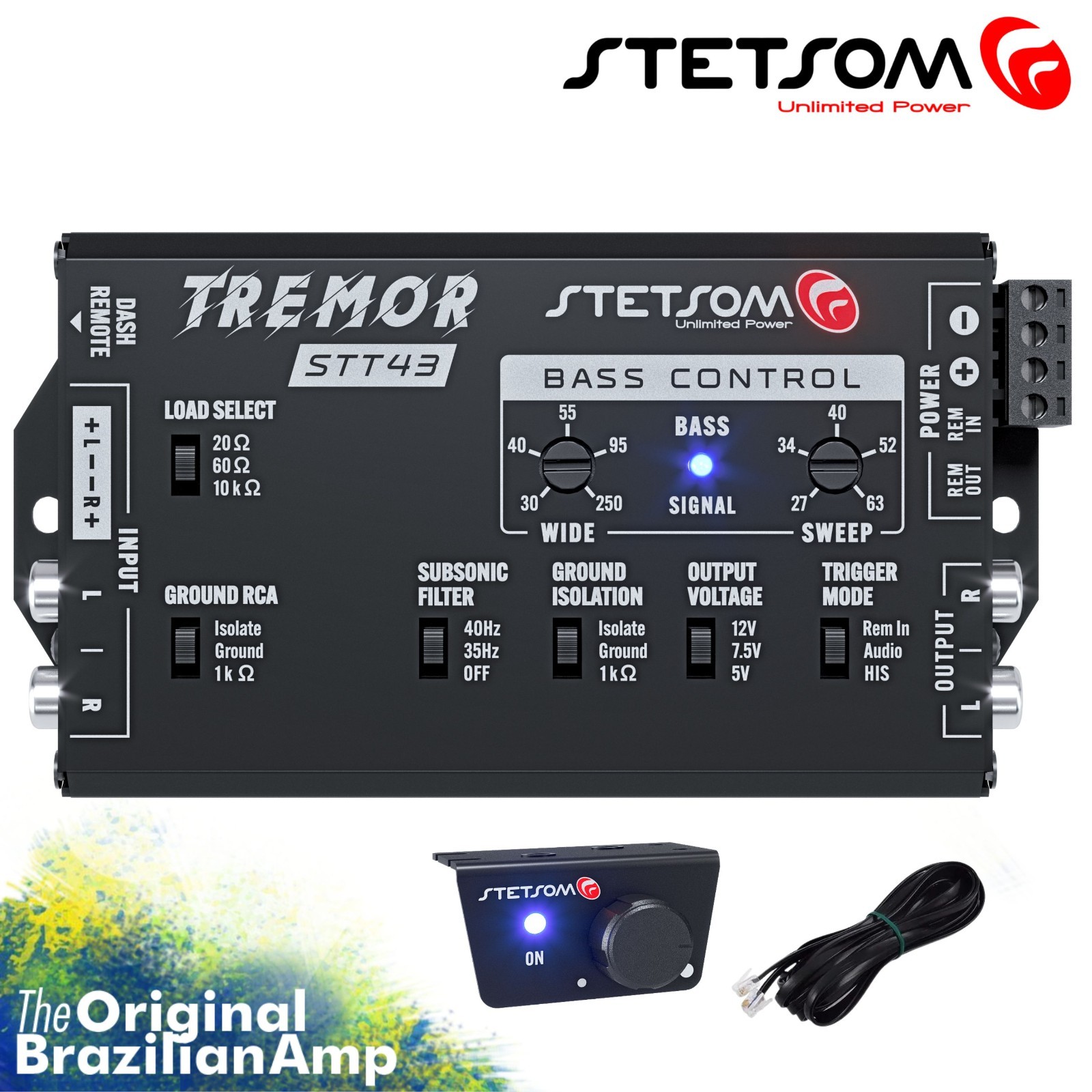 Stetsom STT43 Tremor PRO - Bass Restoration Digital Processor with Bass Knob