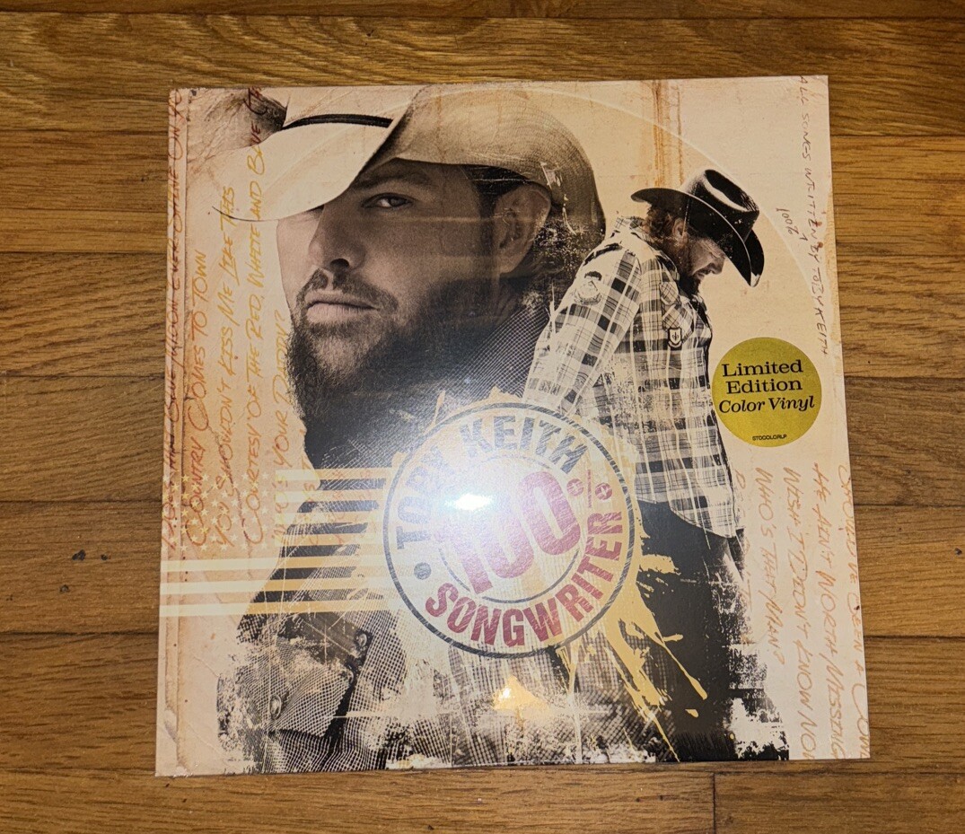 100% SONGWRITER By Toby Keith LP ALBUM RECORD Walmart Exclusive Splatter VINYL