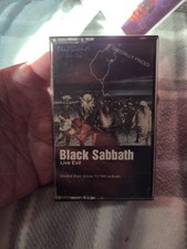 Vintage 1982 Black Sabbath Live Evil Cassette Tape Warner Bros Metal Rock picture