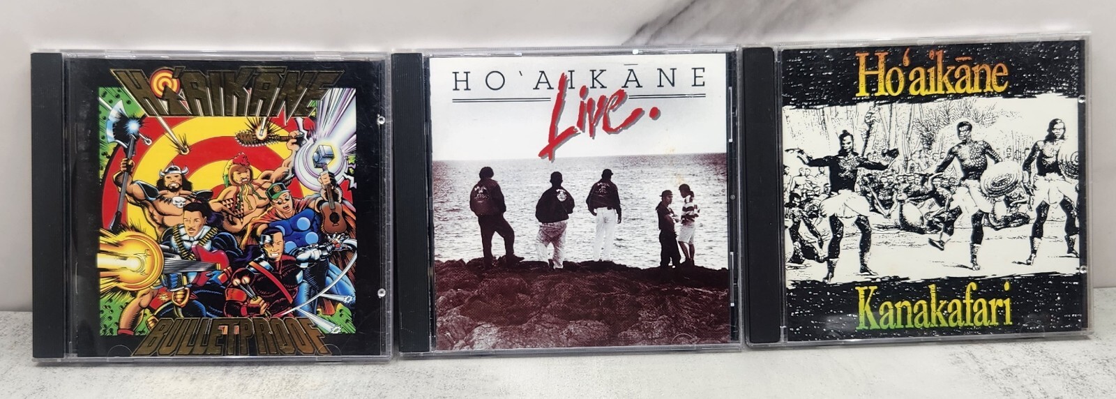 Ho\'aikane ~ Hawaiian Reggae Music CD Lot (3) Live Bulletproof Kanakafari