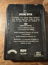 KISS 8 Track Tape Alive 