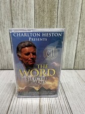 Vtg The Word Selected Psalms Cassette Tape by Charlton Heston New in Plastic picture