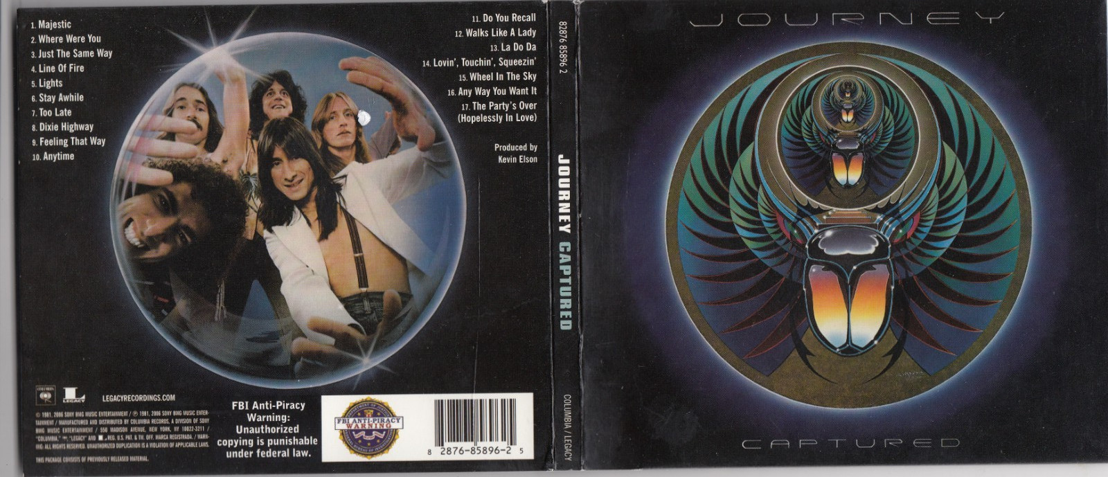 Journey - Captured (Live) CD 2006 DIGIPAK