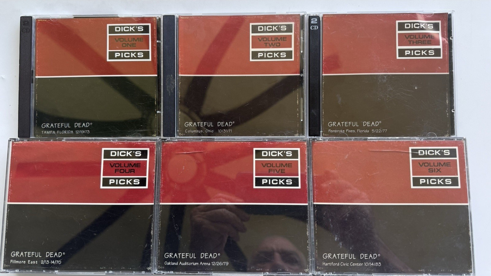 Grateful Dead Dick's Picks Volumes 1, 2, 3, 4, 5, and 6 - Total of 14 CDs 1st Ed
