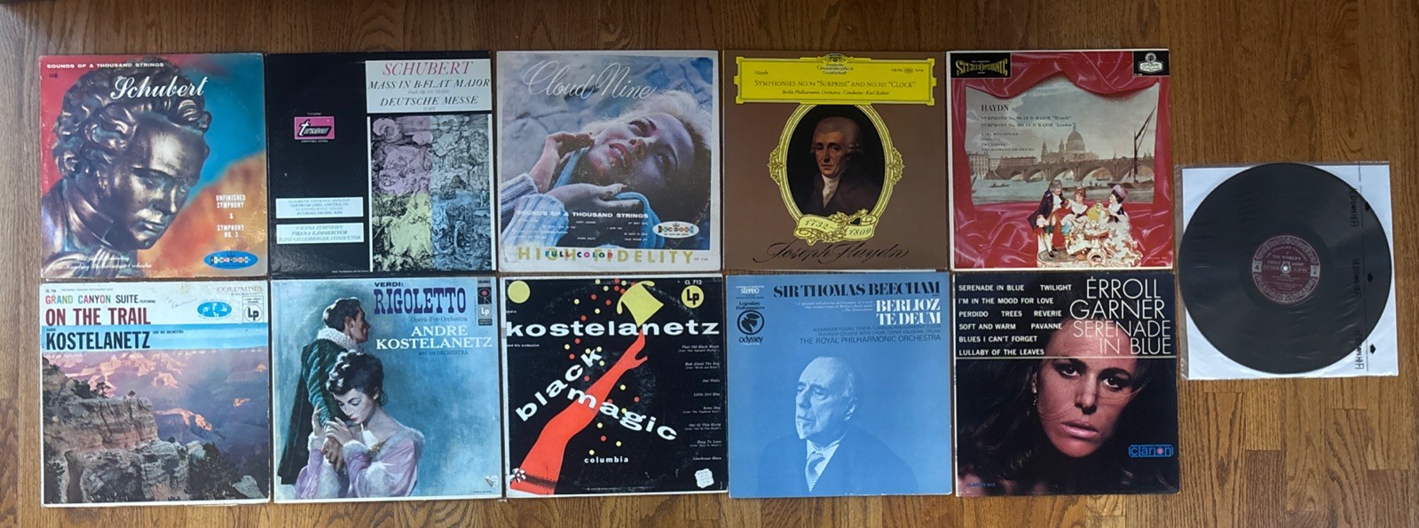 Lot 11 Vintage Classical Music Joseph Haydn Andre Kostelanetz Records Vinyl Lp