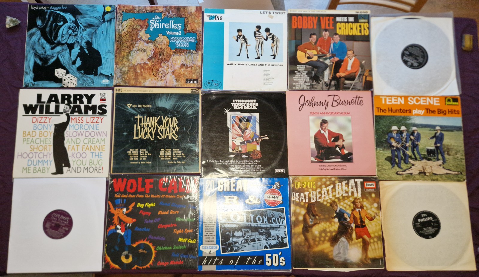 60s Rock & Roll | Job Lot | 15 x LP | Eddie Cochran Hunters Shirelles | EST £80