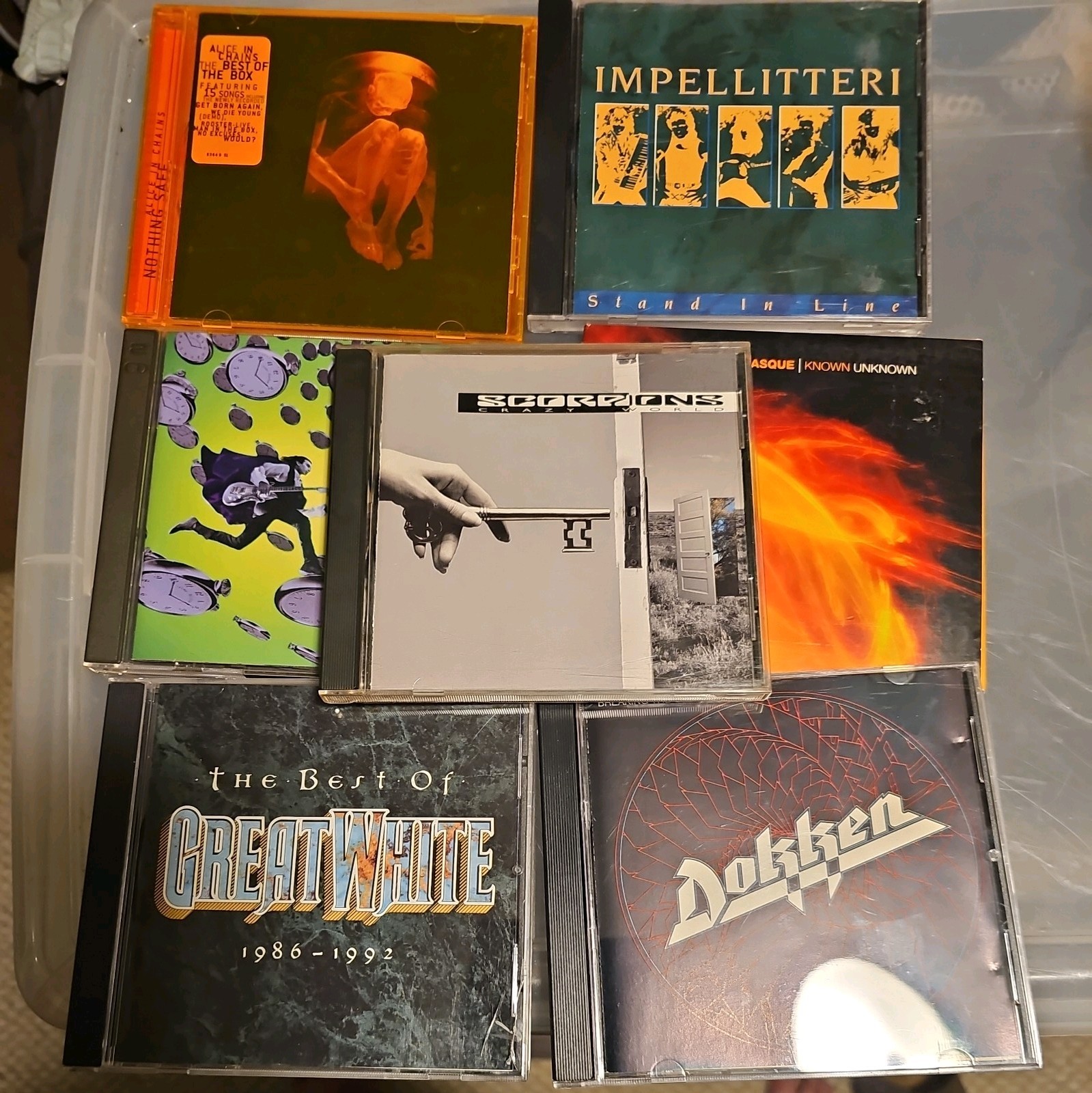 CD LOT 7 RANDOM ASSORTED CDS  classic and alternative rock great rounds of music