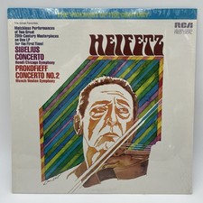 Jascha Heifetz Sibelius/Prokofiev Violin Concertos RCA LSC-4010 LP (Sealed) picture