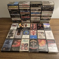 Rock Metal Cassettes Lot Of  70 Ozzy KISS Hendrix Poison Journey Who More picture