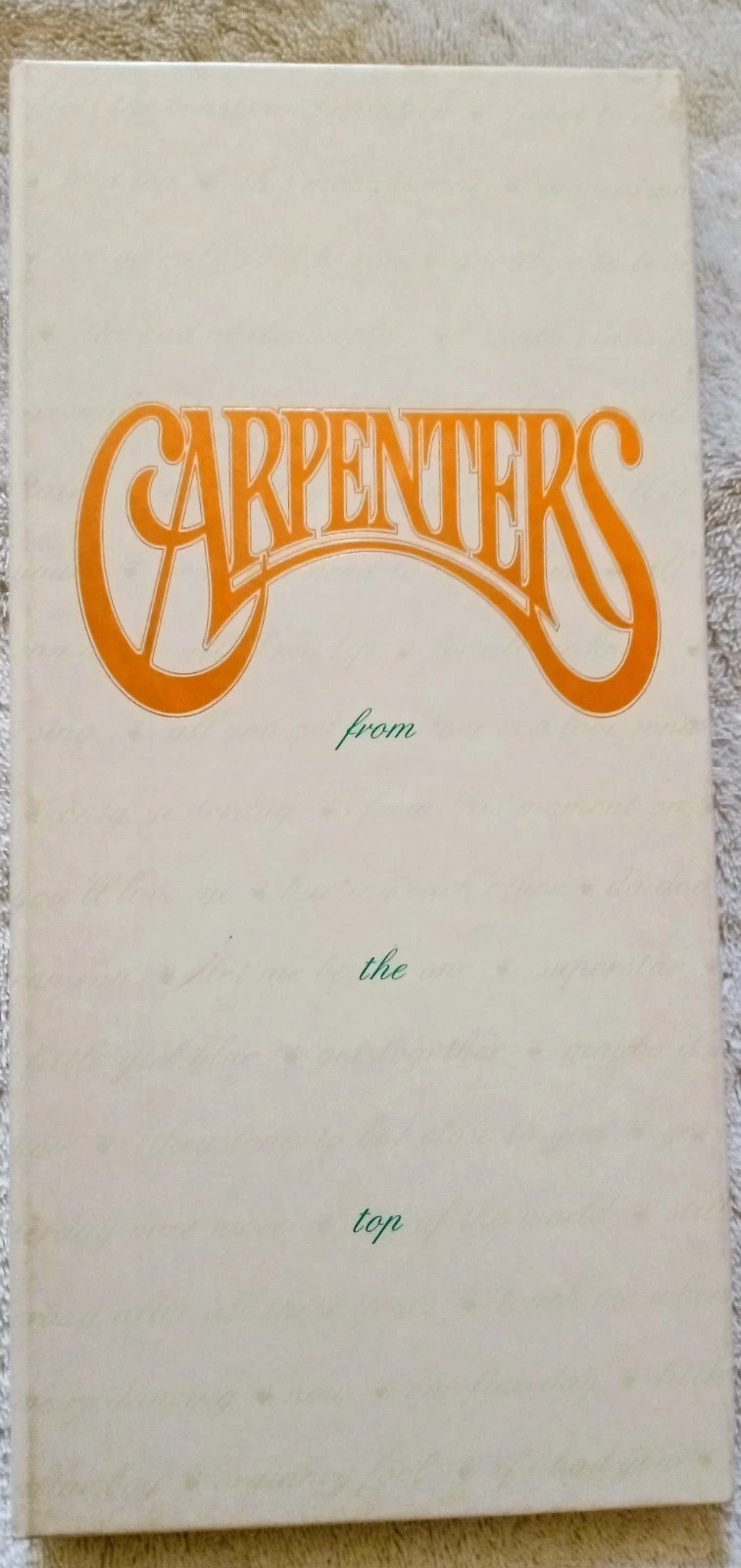 Carpenters From the Top 4 CD Box Set 1991 A&M Complete w/ Booklet