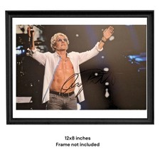 Roger Daltrey Lead Vocals The Who Autograph Hand Signed Photo 12x8 Verified COA picture