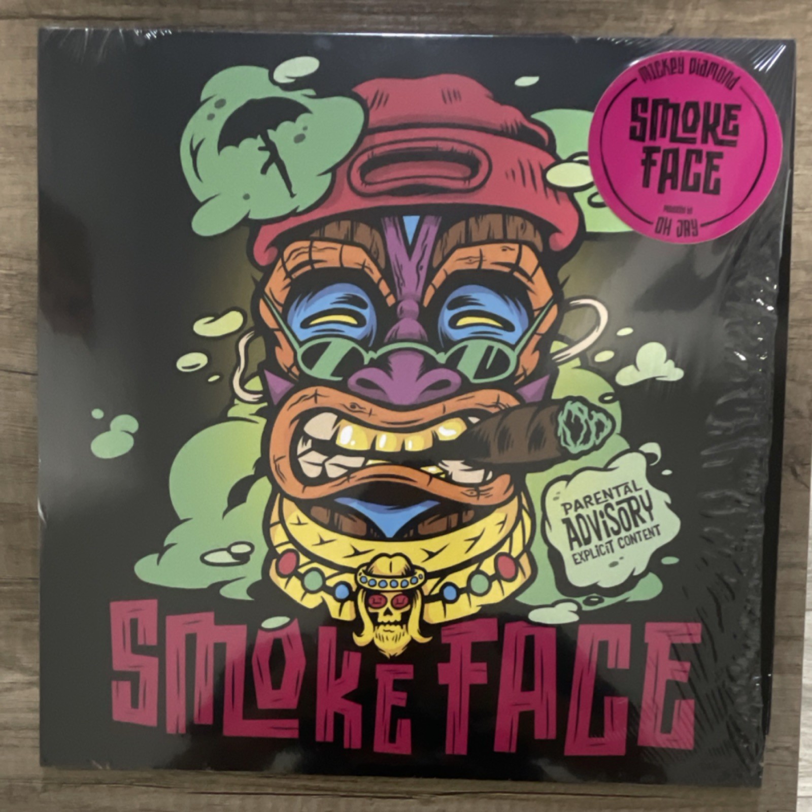 Mickey Diamond - Smoke Face - Limited Numbered Black Vinyl (Alternate Cover)