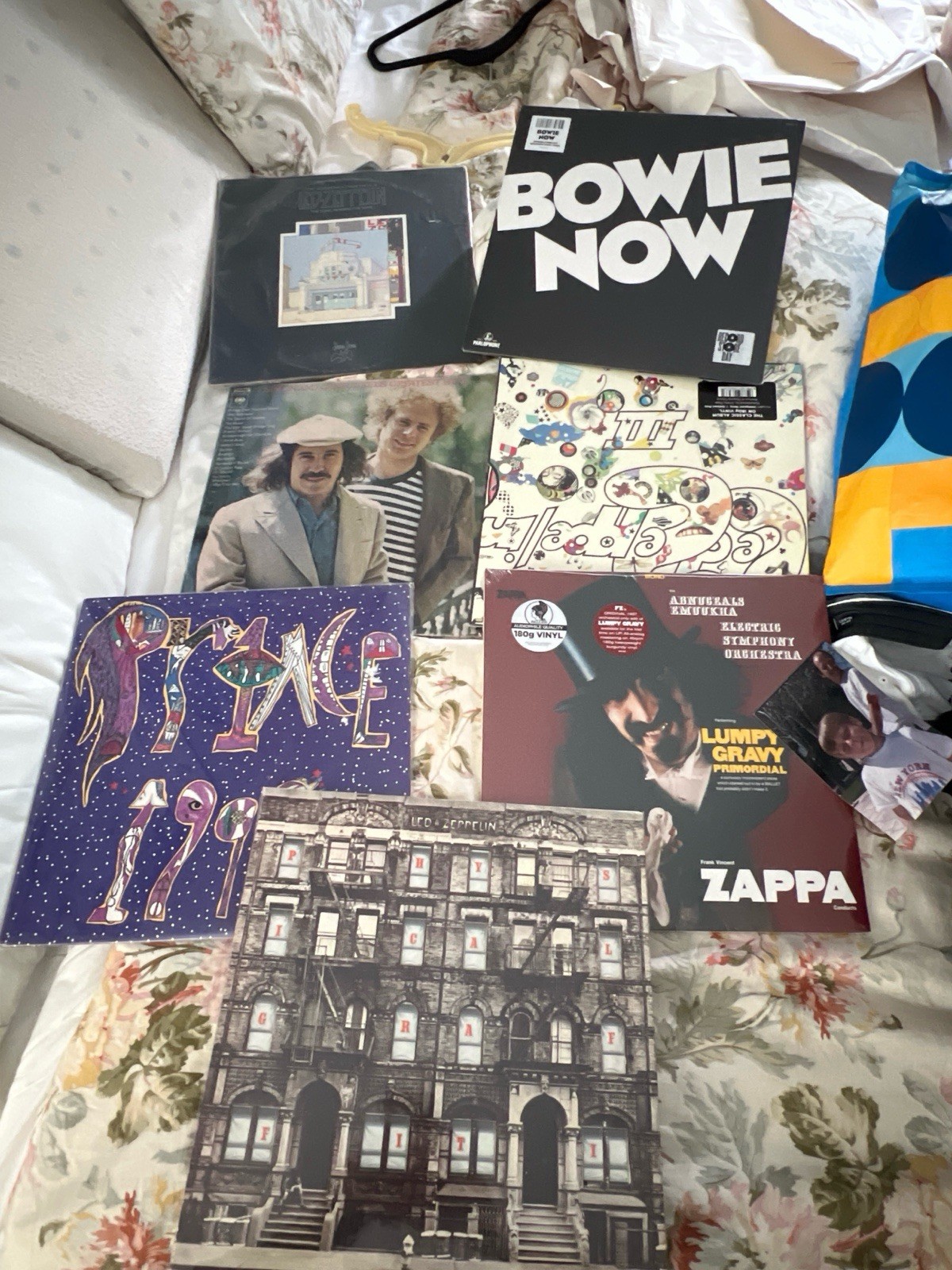 Lot of Classic Rock Vinyl LPs - 3x Led Zeppelin, Bowie RSD, Prince 1999, Zappa⁠