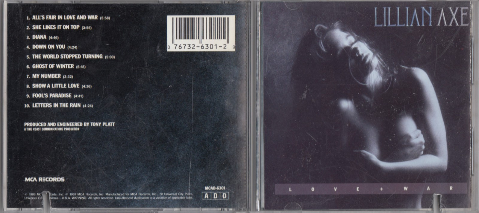 Lillian Axe by Lillian Axe CD 1989 AUTHENTIC ORIGINAL MCAD-6301 EARLY PRESS 