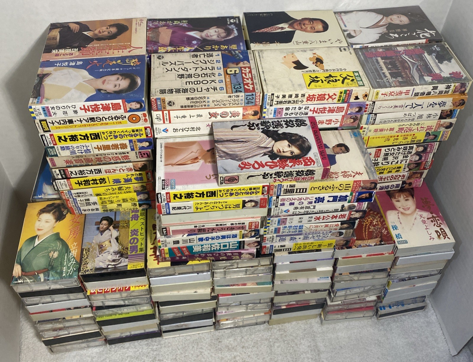 3 Random Enka Japanese Audio Cassette Tapes Karaoke Authentic Japan Import Lot