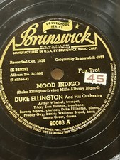 Duke Ellington Brunswick - Wall Street Wail / Mood Indigo Banjo 78RPM picture
