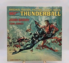 VINTAGE 1965 JAMES BOND 007 THUNDERBALL MOTION PICTURE SOUNDTRACK RECORD ALBUM picture