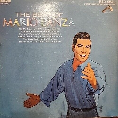 The Best of Mario Lanza. LP Vinyl Record. 1964, RCA Victor. LSC-2748.