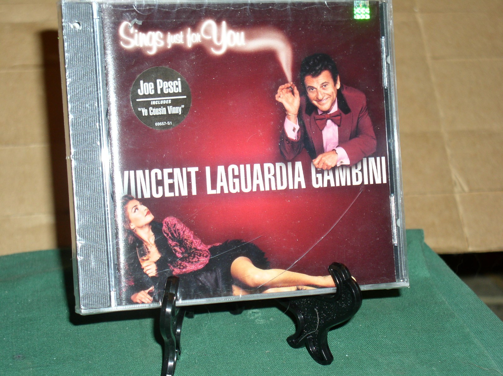 JOE PESCI ~~**VINCENT LAGUARDIA GAMBINI SINGS JUST 4 U CD  ** (BRAND NEW SEALED)