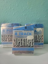 NEW Realistic 8 Track Recordable Blank SuperTape Lot of 3 Sealed Unused 8-Track picture