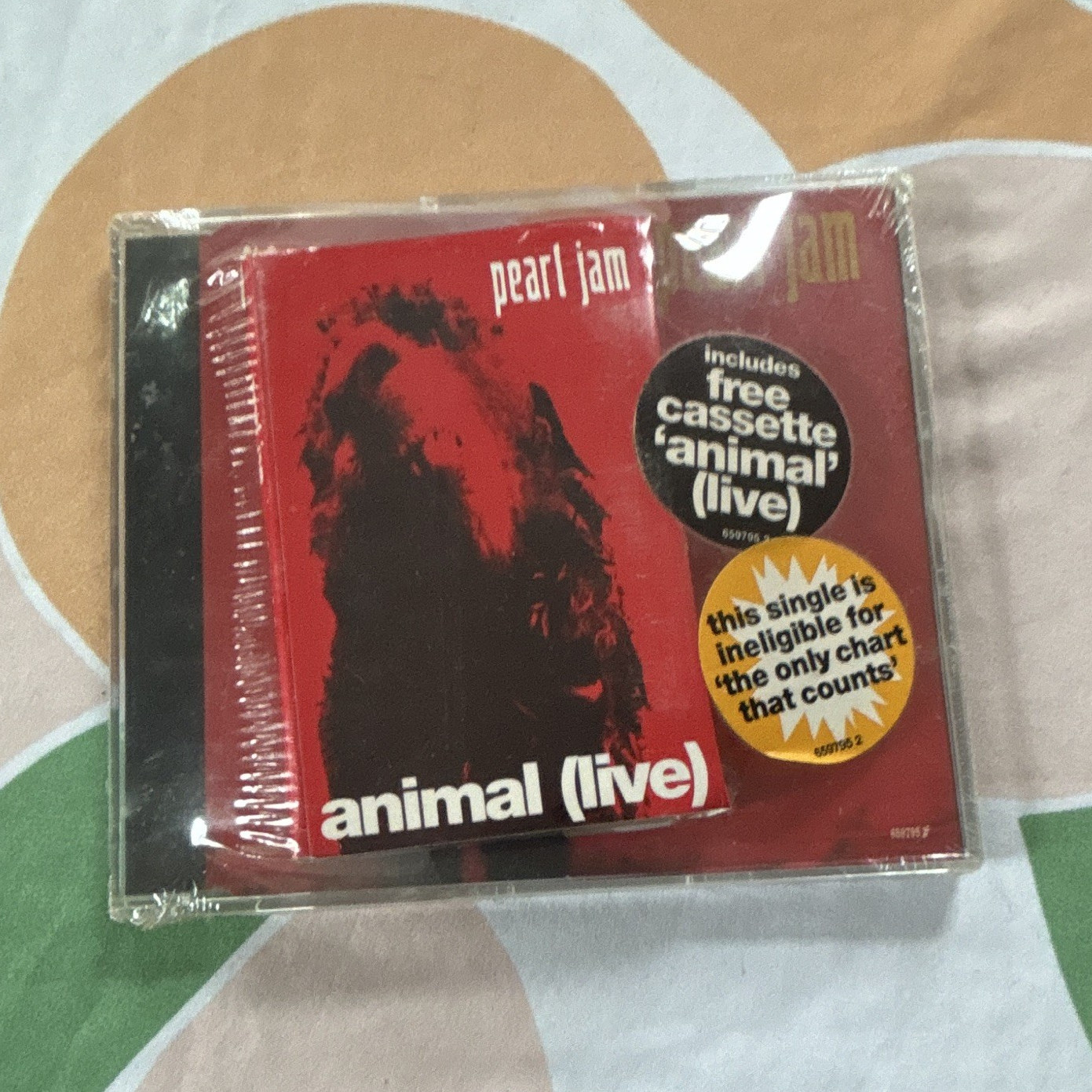 Pearl Jam Animal (Live) CD Single Epic 659795 2 Rock Grunge Alternative 1990s NM