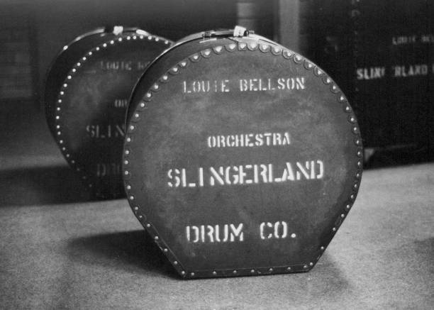 The Slingerland Bass Drum Kit Of Louie Bellson 1970 OLD MUSIC PHOTO