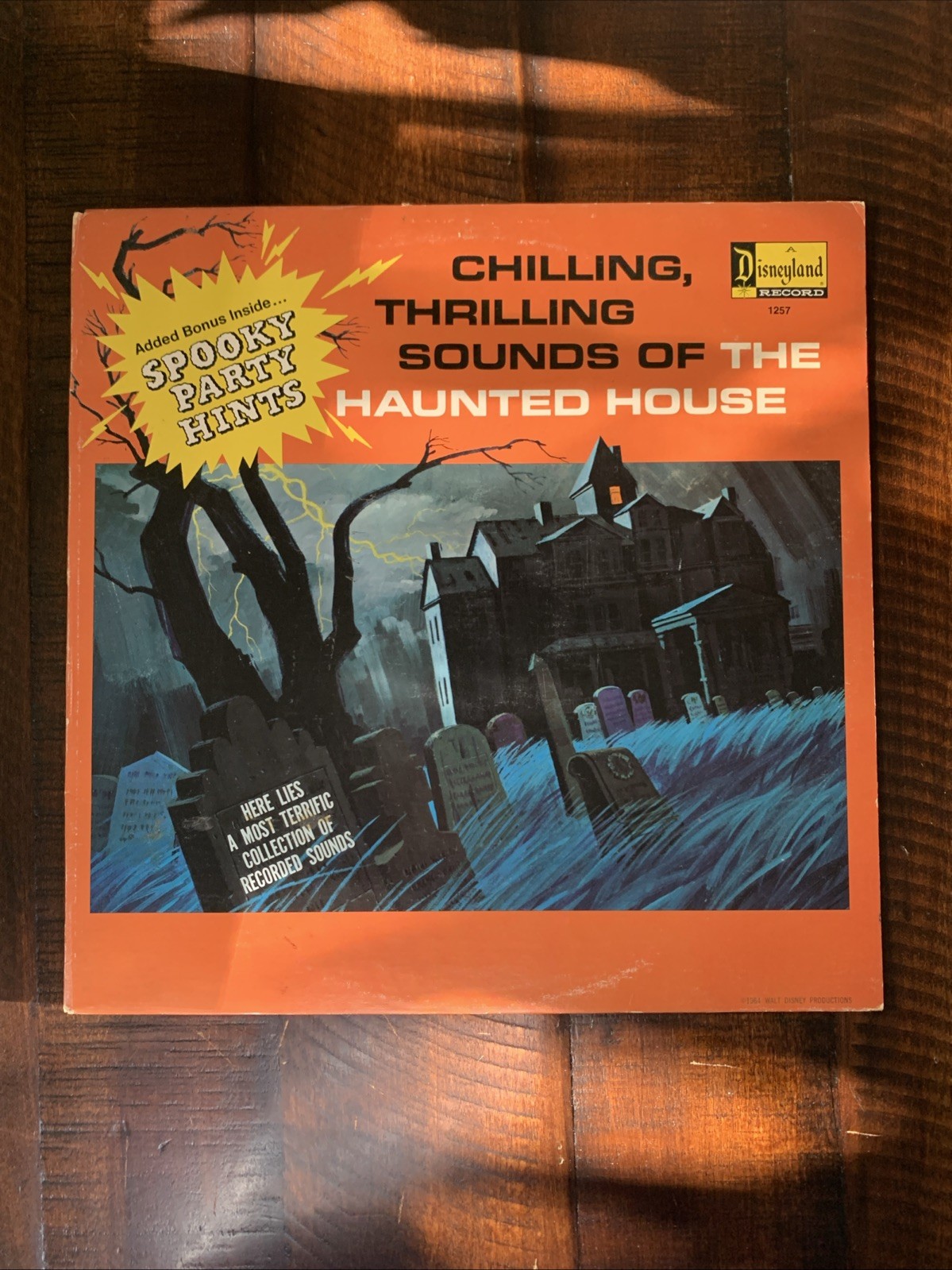 Chilling Thrilling Sounds Haunted House Vinyl Record LP Inner Disneyland VG/VG+