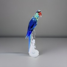 New 100% SWAROVSKI Crystal Jungle Beats Green Macaw Banjo Deco Figurine 5557849 picture
