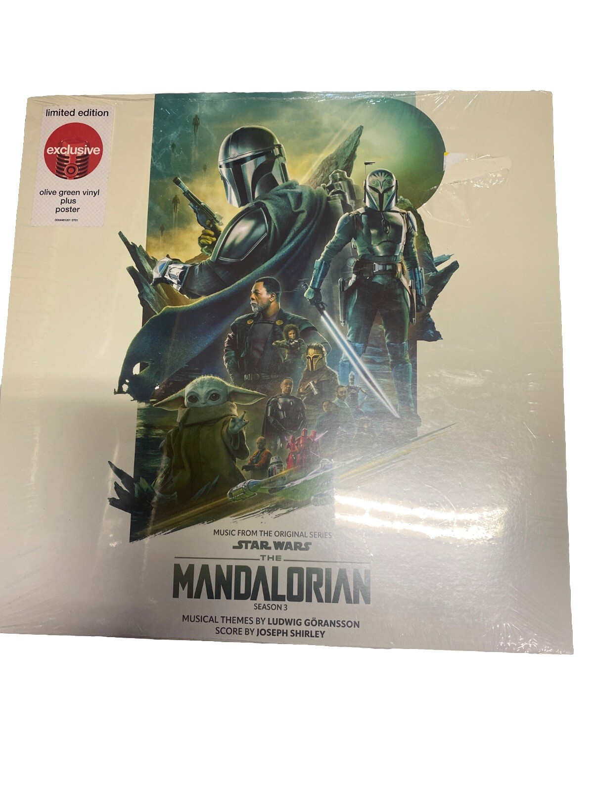 Star Wars The Mandalorian Season 3 Soundtrack Olive Green Vinyl LP + Poster