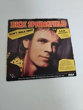 45 RPM Vinyl Record Rick Springfield Don't Walk Away VG picture