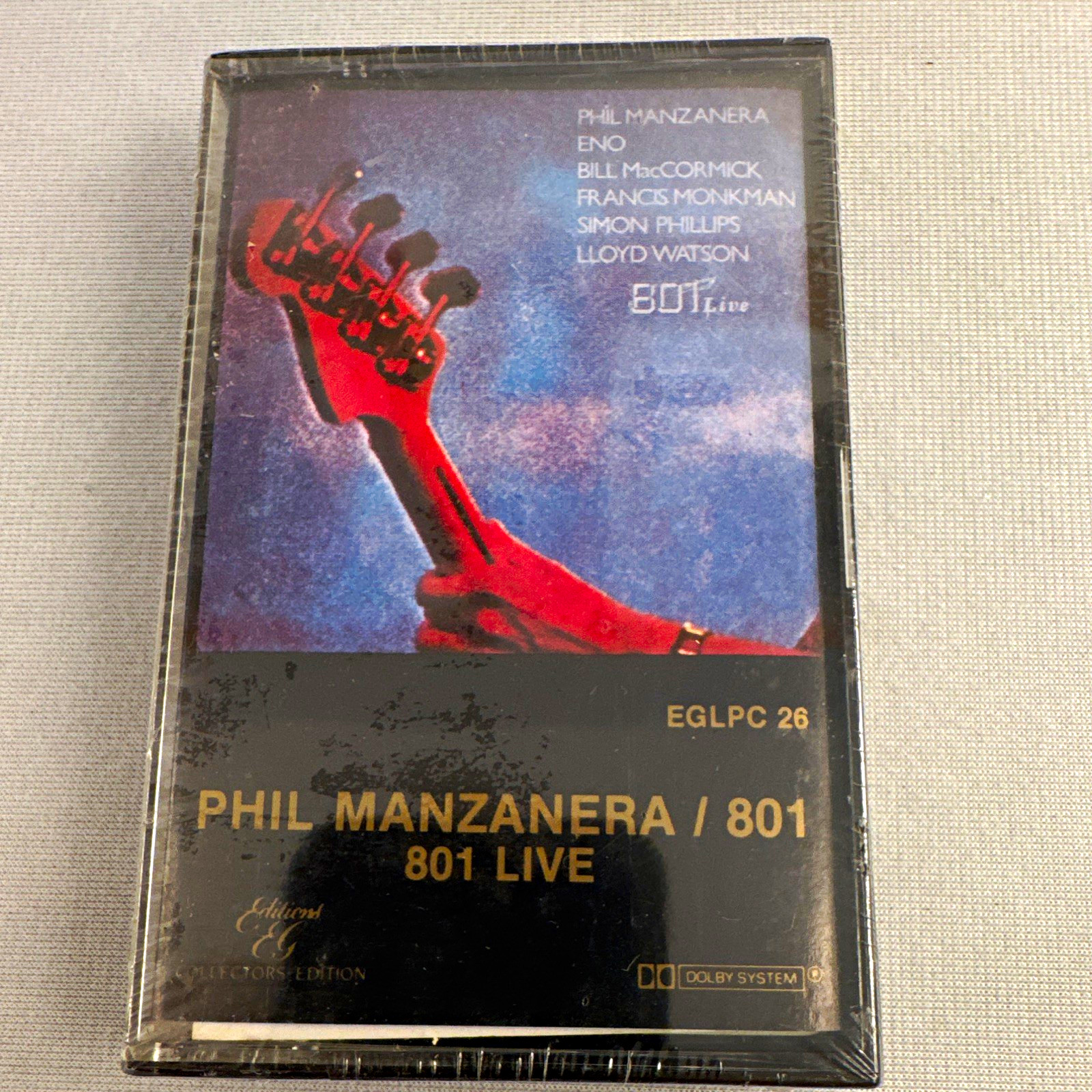 Phil Manzanera / 801 – 801 Live Rock Live Album Cassette EG Records Sealed 