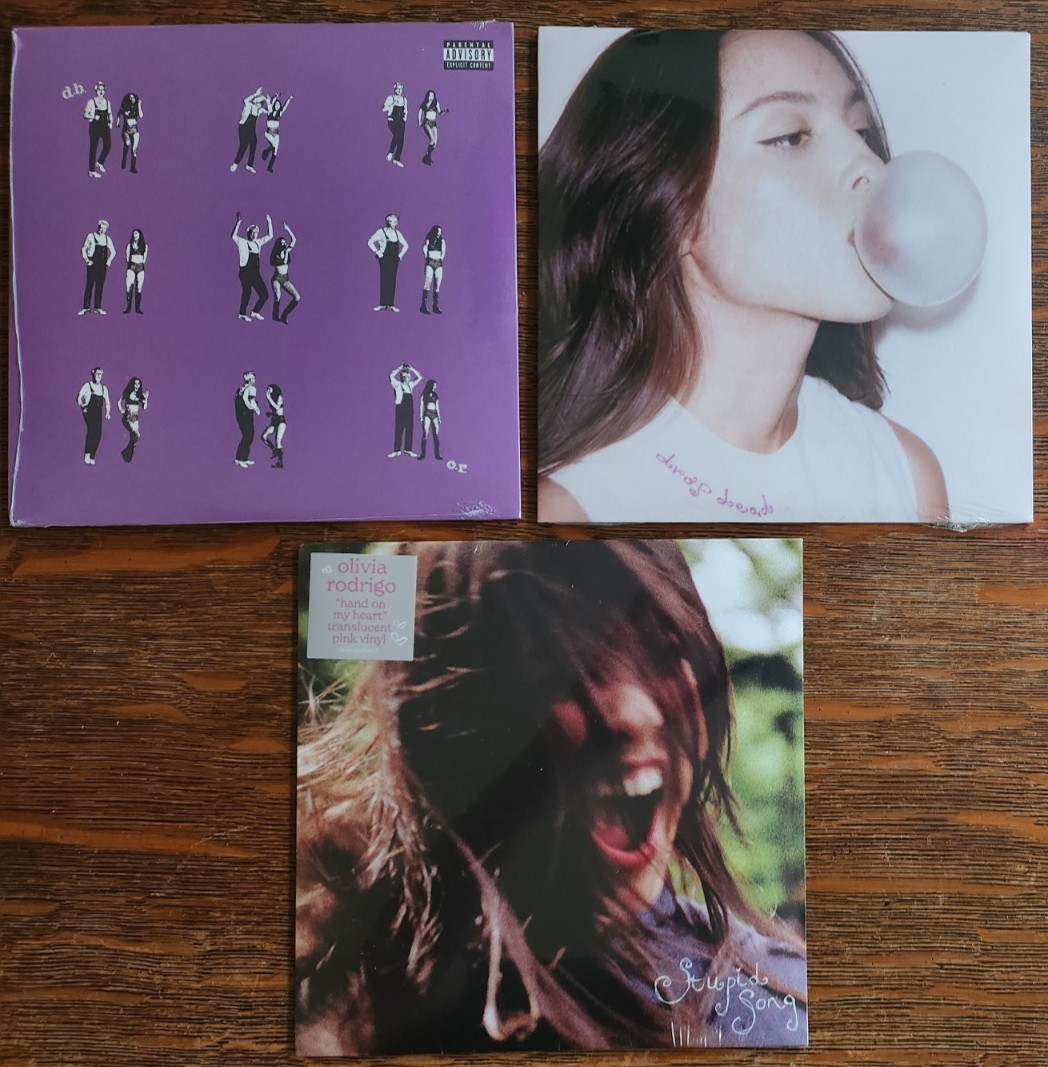 3 NEW Olivia Rodrigo - Driver's Lic Hand on My Drop Dead Pink SEALED - 
