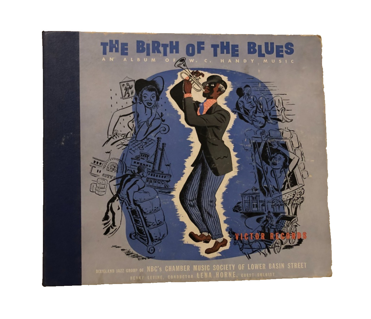 W.C. Handy Music Birth Blues RCA Victor 78s Records Cover Only 1943 Vintage