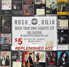 ALL $5 BUY 5 GET  BUILD YOUR LOT 80s 90s ROCK POP METAL CASSETTE TAPES picture