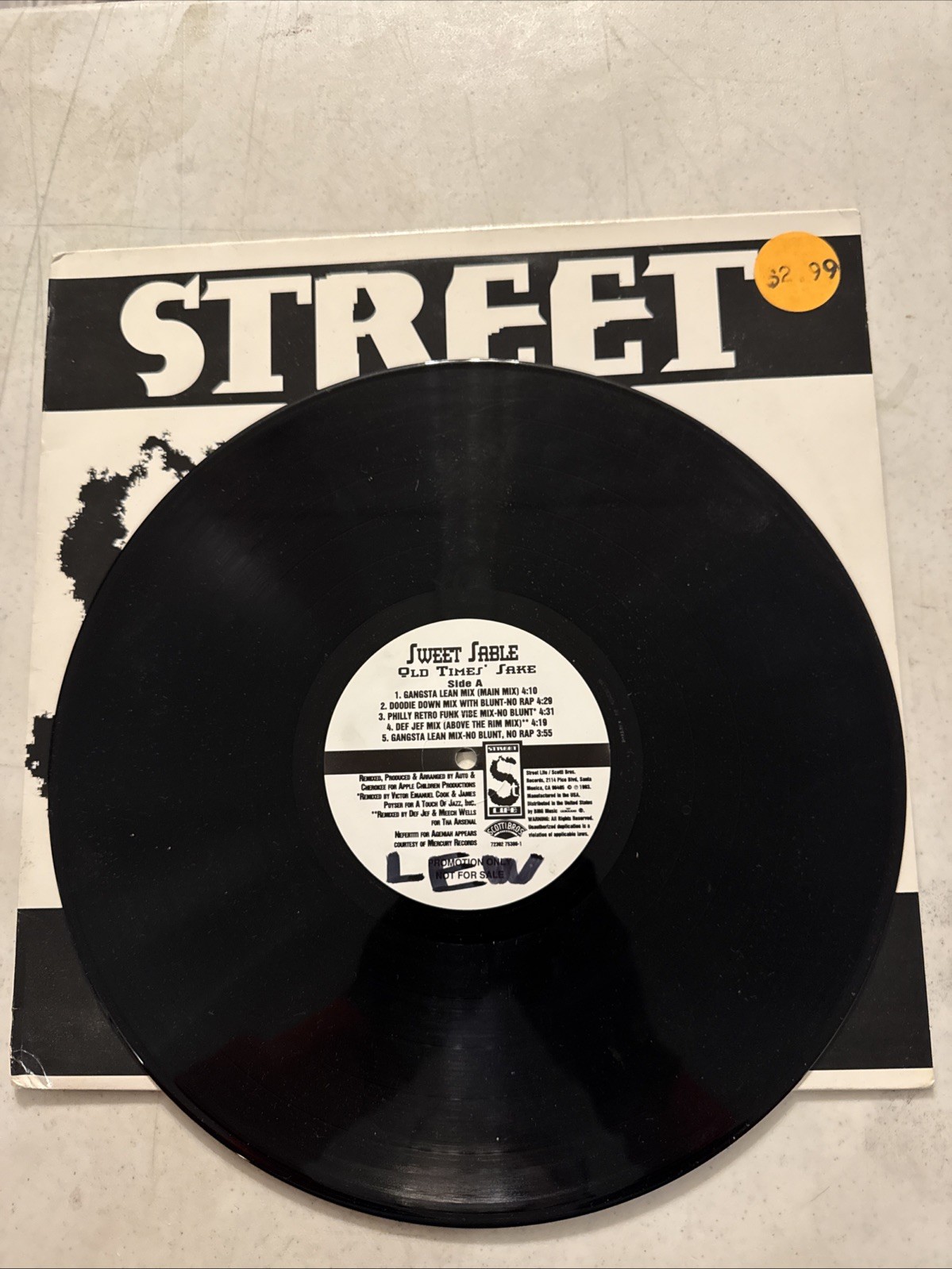 33 Rpm Vinyl Sweet Sable, PROMO, WHITE LABEL