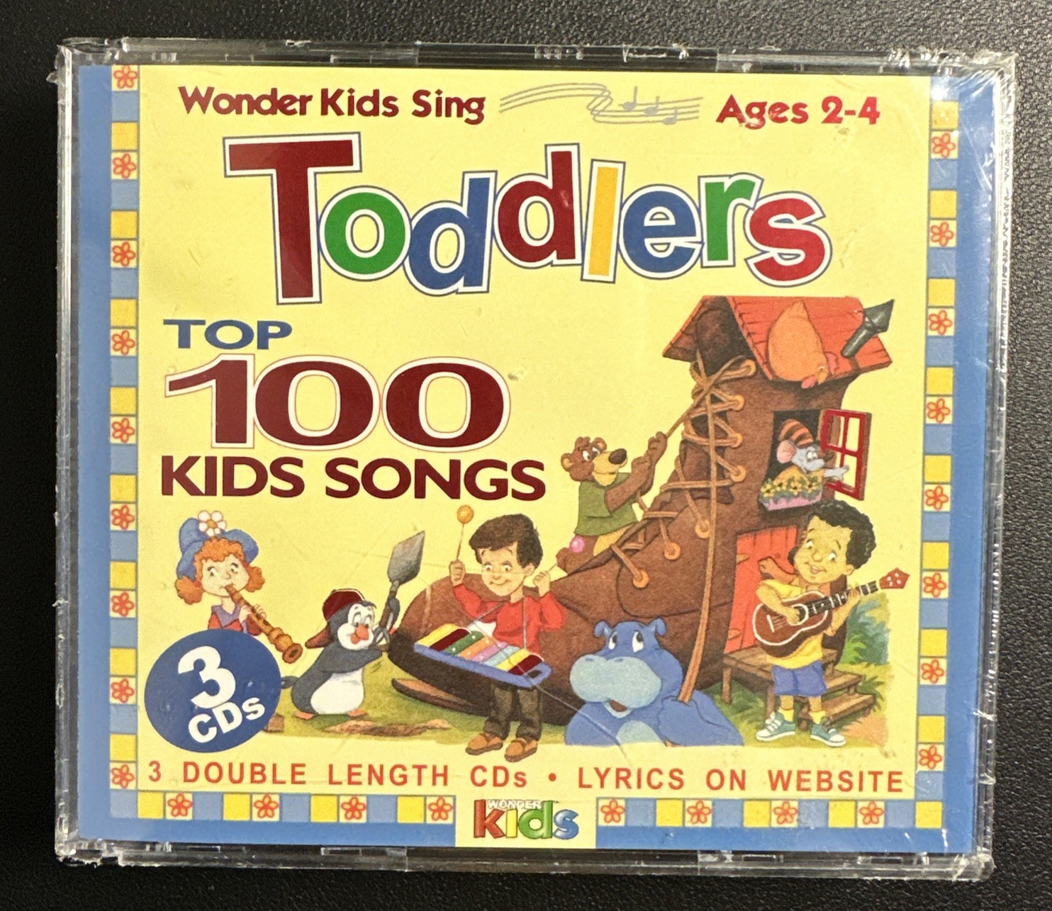Wonder Kids Sing Toddlers Top 100 Kids Songs CD Set 3 Disc-Free Shipping