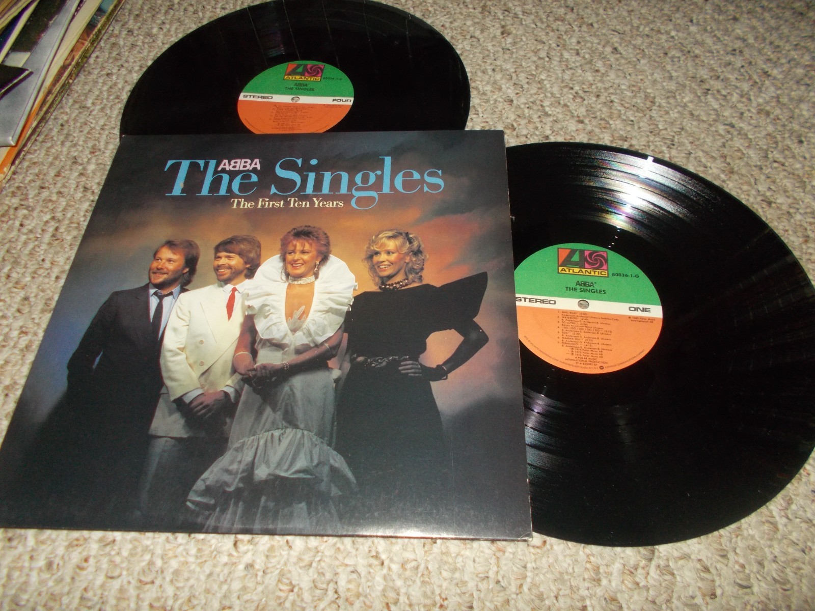 ABBA THE SINGLES FIRST TEN YEARS ORG POP DISCO 2LP ON ATLANTIC NM