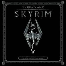 Elder Scrolls V Skyrim Video Game Soundtrack CLOUDY CLEAR VINYL 4-LP NEW SALE bl picture