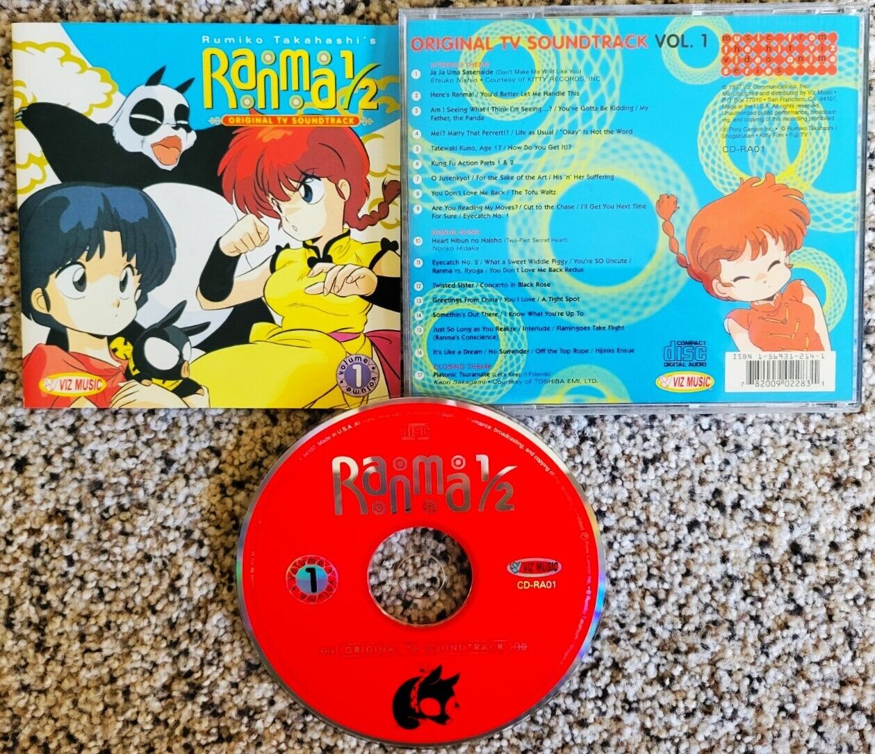 Ranma 1/2 Original TV Soundtrack Vol. 1 RARE CD Rumiko Takahashi EXCELLENT Cond.
